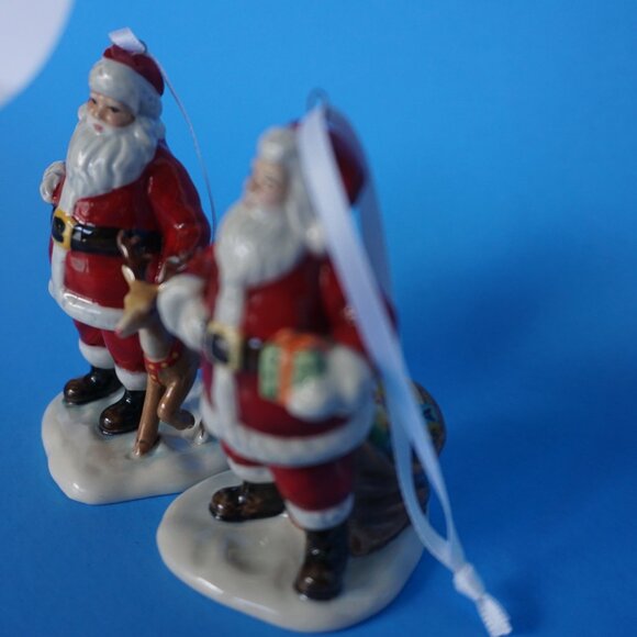 2 Royal Doulton Santa Ornaments 2014 in Good Condition No...